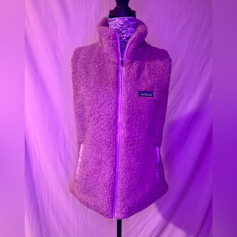 Patagonia Fleece Teddy Vest in Cream